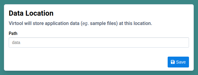 Data path form with default placeholder value