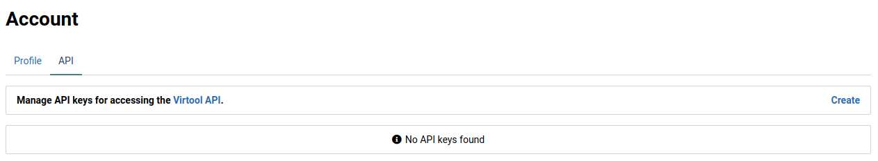 API Key List