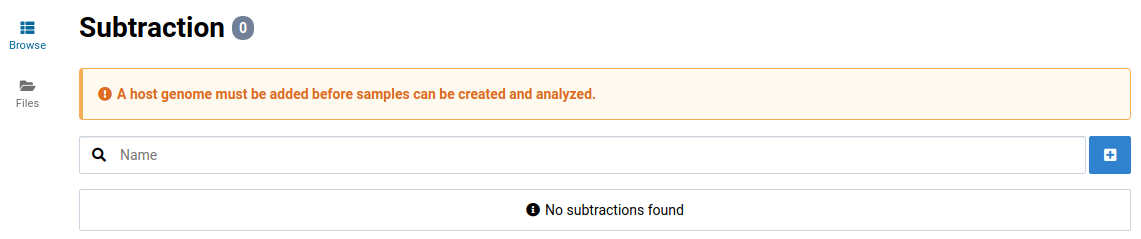 Main subtraction view