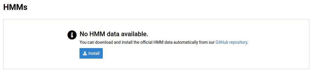 No HMM data found