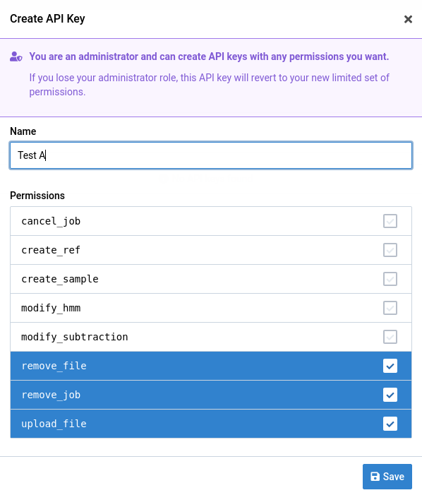 Create API Key