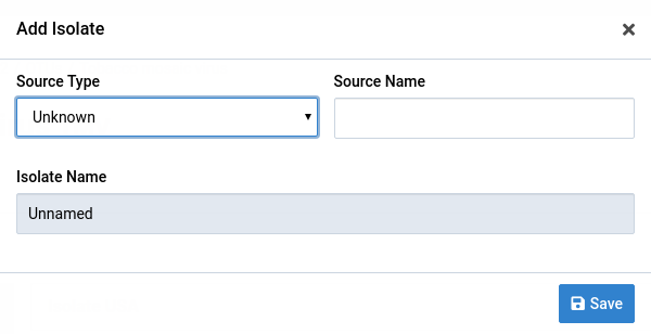 Add isolate initial