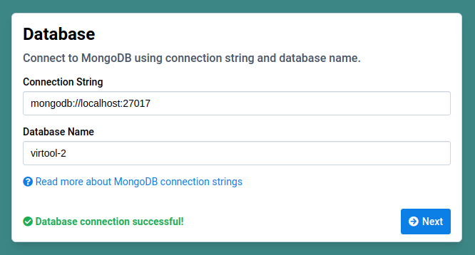 MongoDB successful connection
