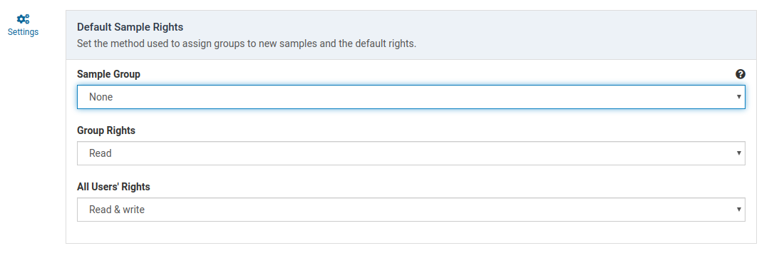 "Sample Group Options"