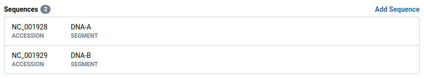 AbMV sequence list ordered according to schema