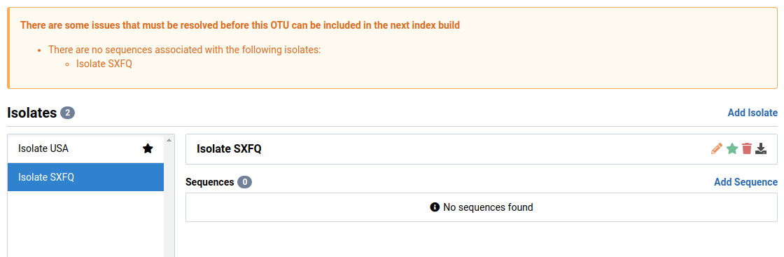 Isolate is removed from list